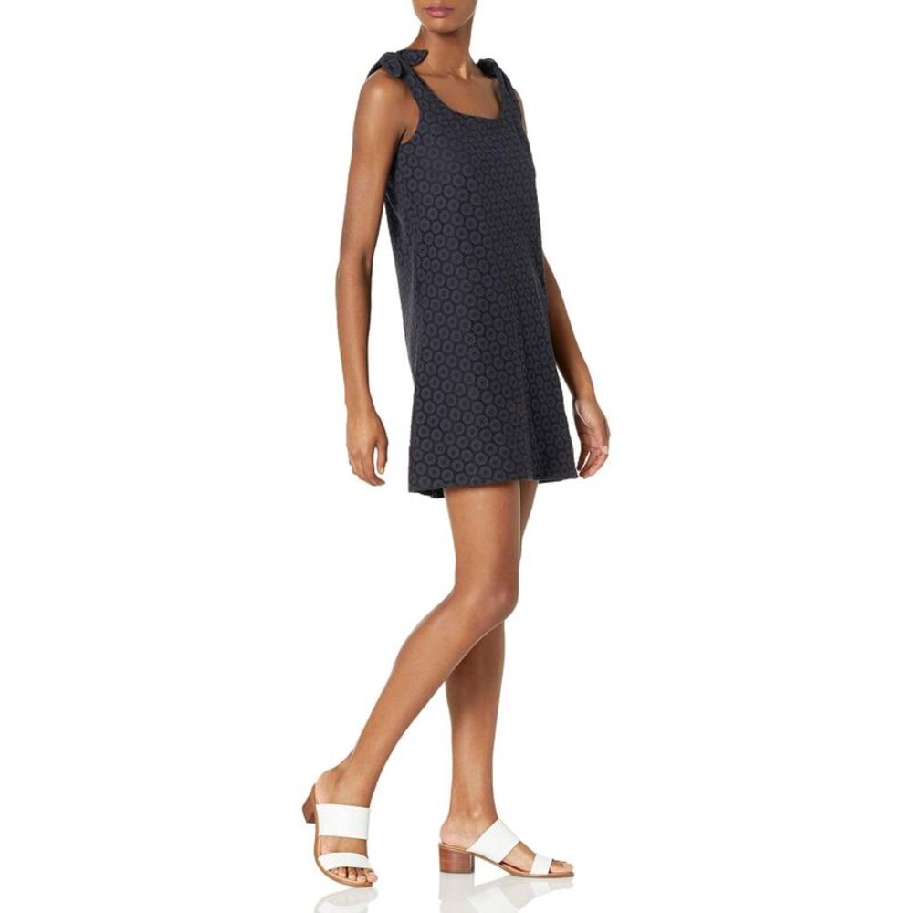 Jack Rogers Women's Alex's Tie Shift Dress, Navy, 4 US, Size: 4